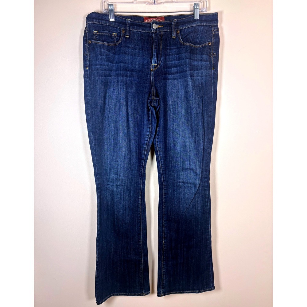 Lucky Brand SOFIA BOOT Jeans Women 14 32 Long Dark‎ Wash Bootcut Denim